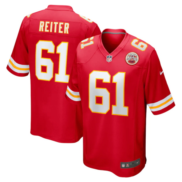 mens nike austin reiter red kansas city chiefs game player jersey